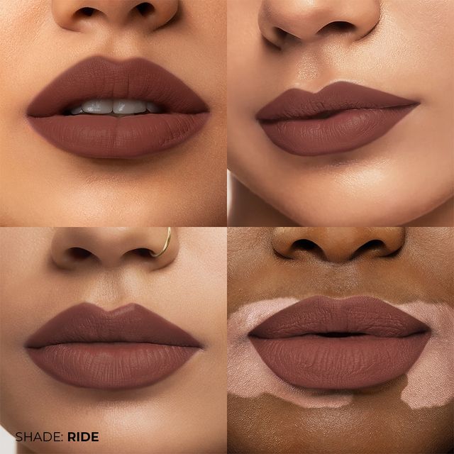 Fae Beauty Lip Whip 12H Matte Liquid Lipstick Enriched With Vitamin E And Cherry Coffee - Ride