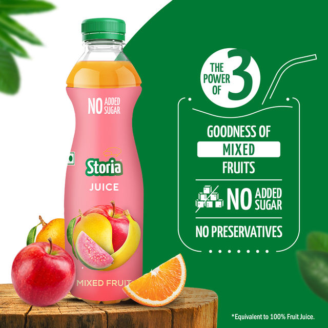 Storia Mixed Fruits Juice - No Added Sugar & No Preservatives