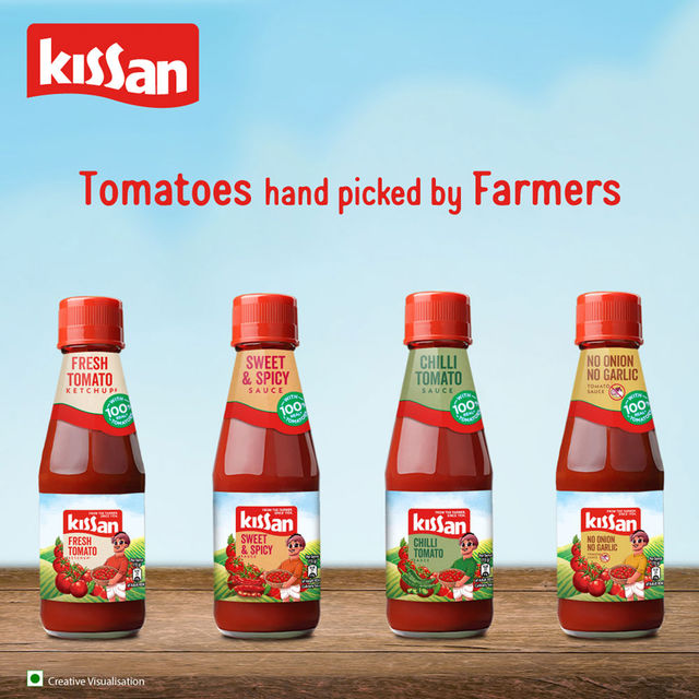 Kissan Fresh Tomato Ketchup Doy (1kg) & Hellmann'S Veg Mayonnaise (800g) Combo