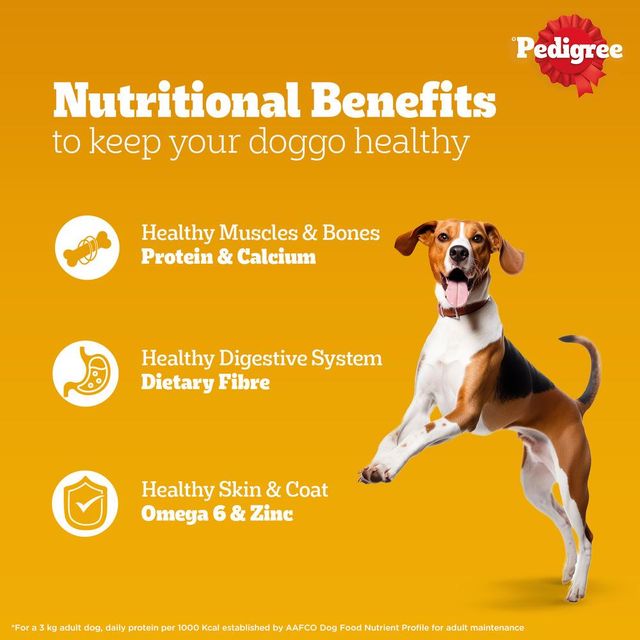 Pedigree Adult Chicken & Liver Chunks In Gravy Wet Dog Food, 70g, Pack of 3