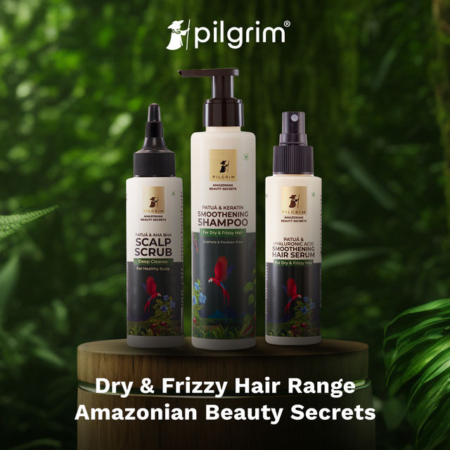 Pilgrim Patua & Keratin Hair Smoothening Shampoo For Dry & Frizzy Hair