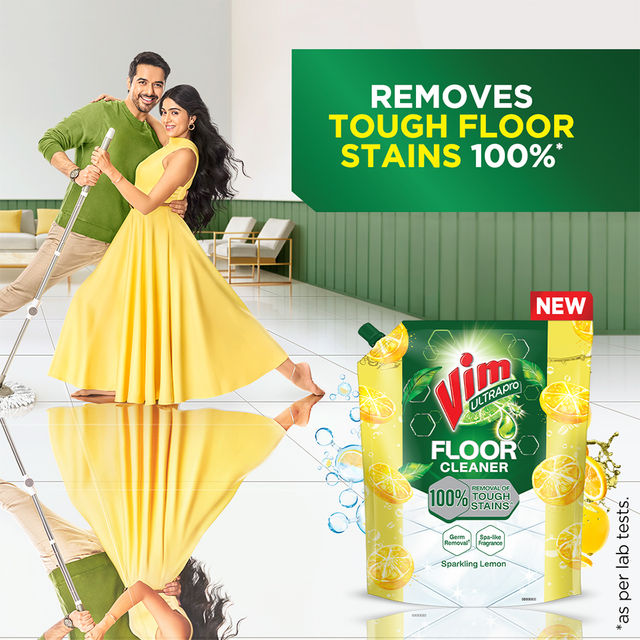 Vim Ultrapro Floor Cleaner Lemon Pouch