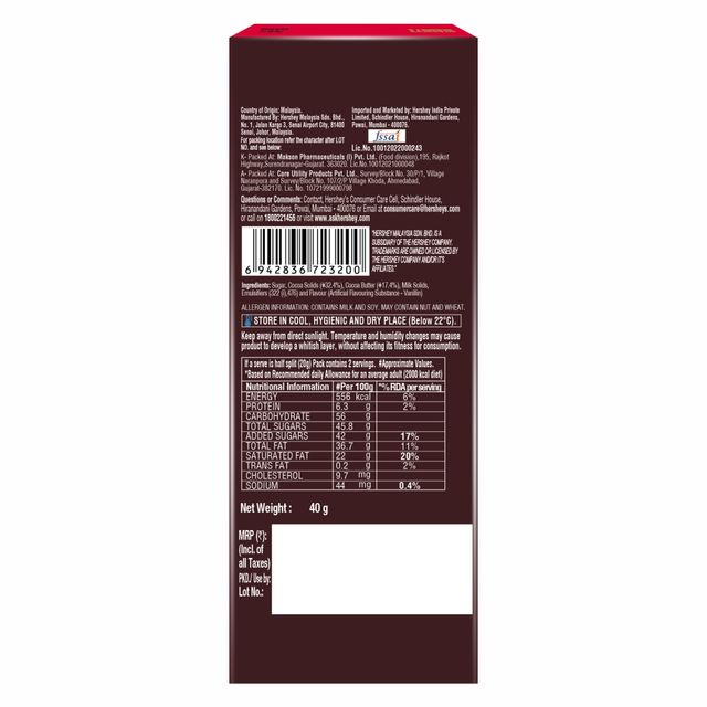 Hershey's Dark Chocolate Bar