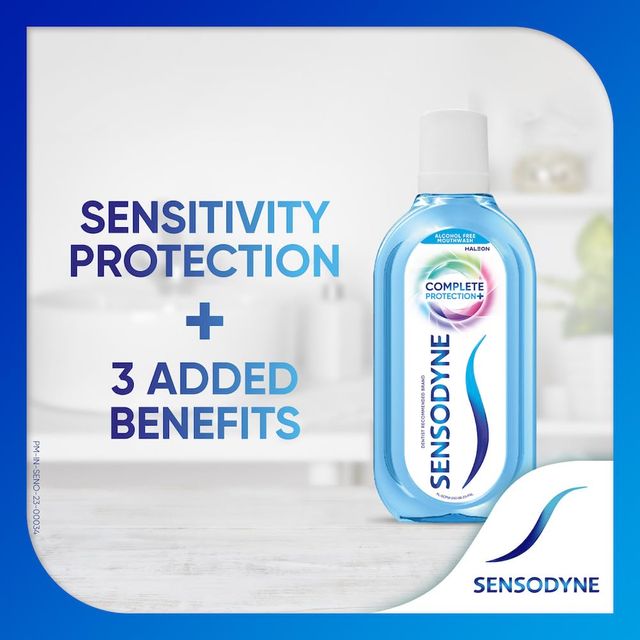 Sensodyne Mouthwash Complete Protection+ (100ml) & Sensodyne Toothpaste Deep Clean, Sensitive Tooth Paste For Advanced Cleaning And Lasting Freshness (70g) Combo