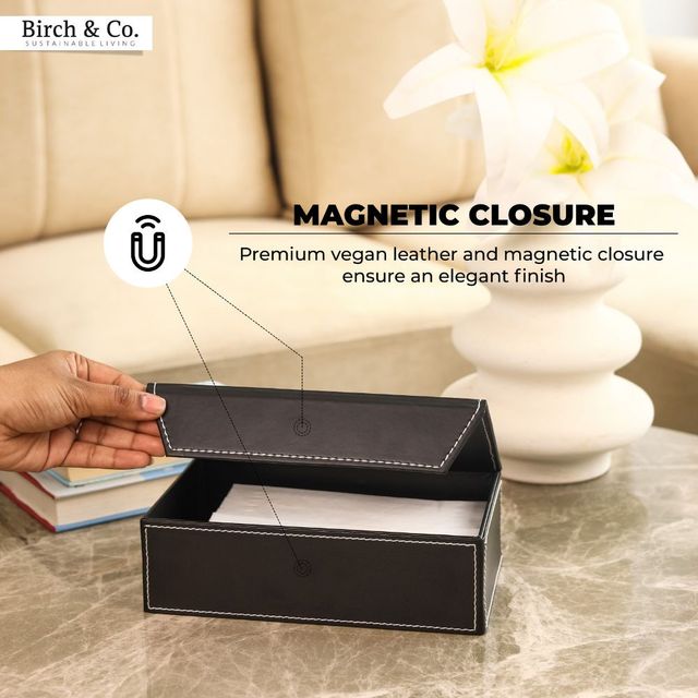 Birch & Co. Tissue Box - Black
