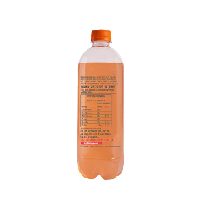 Jimmy's Cocktails Peach Sparkling Water