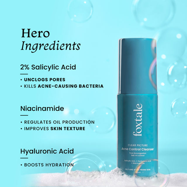 Foxtale 2% Salicylic Acid Face Cleanser/ Face Wash