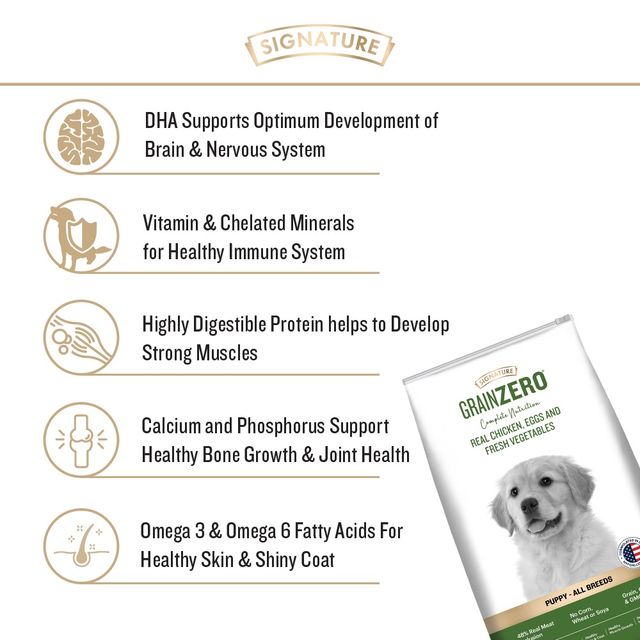 Grain Zero Real Chicken, Egg And Vegetables | Puppy And Mother | Dry Dog Food