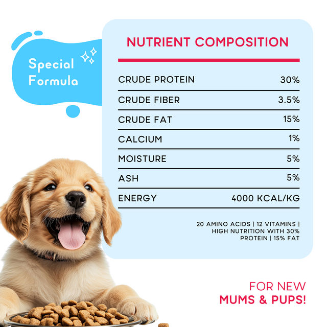Yummytails Puppy Dog Food | 80% Chicken and Fish Protein 500 g X 3 Combo
