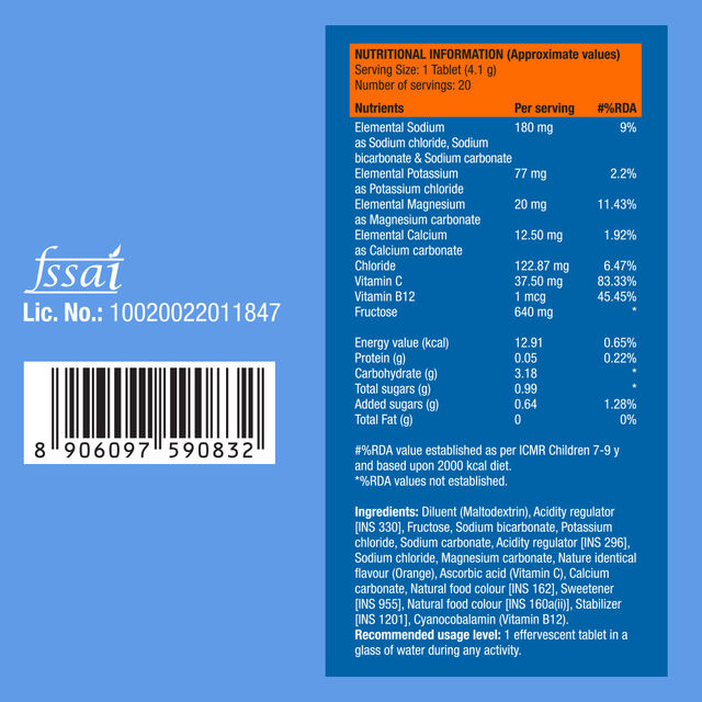 Fast&Up Reload Energy Drink with Electrolytes - Orange