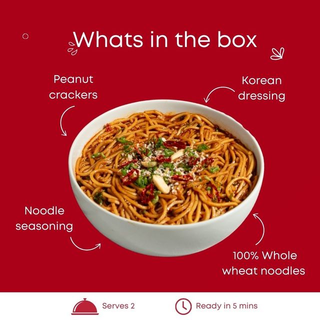 Pluckk Instant Spicy Korean Atta Noodles | Serves 2 (1pc) & Pluckk Instant Spicy Schezwan Atta Noodles | Serves 2 (1pc) Combo 