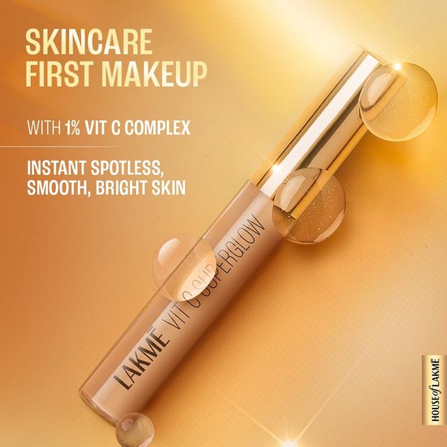 Lakme Makeup+Skincare Vit C Superglow Concealer 16 Sand