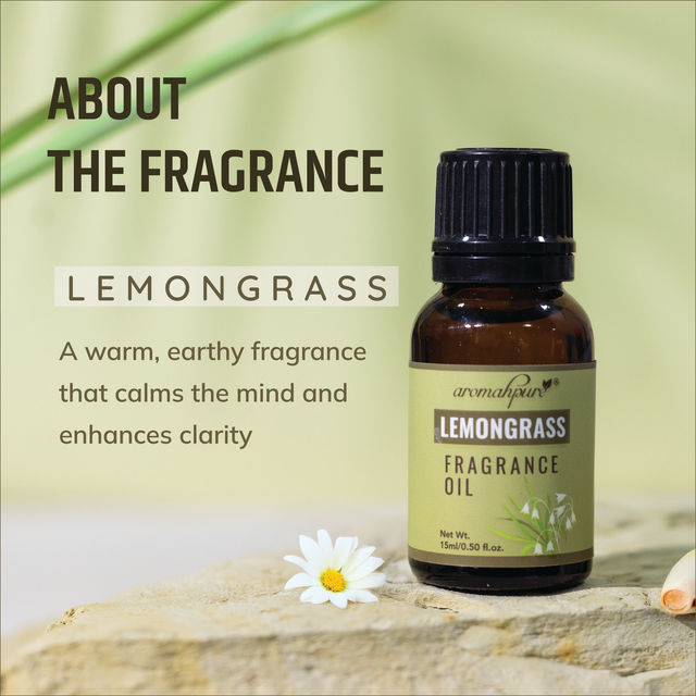 Aromahpure Fragrance Oil | Pack of 2 | Sandalwood | Lemongrass Aroma Oil for Home Fragrance