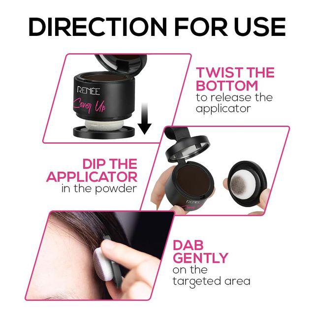 Renee Cover Up Hair Powder- Brown