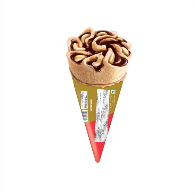 Amul Gold TriCone Butterscotch Ice Cream Cone 120 ml Combo