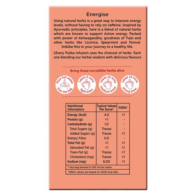 Pukka Ashwagandha and Tulsi Infusion Tea