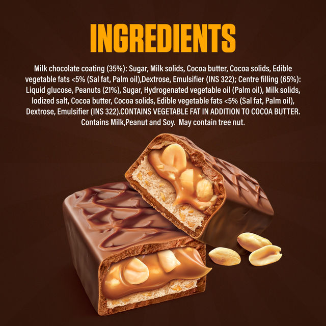 Snickers Peanut Filled Chocolate Bar Loaded with Delicious Roasted Peanuts