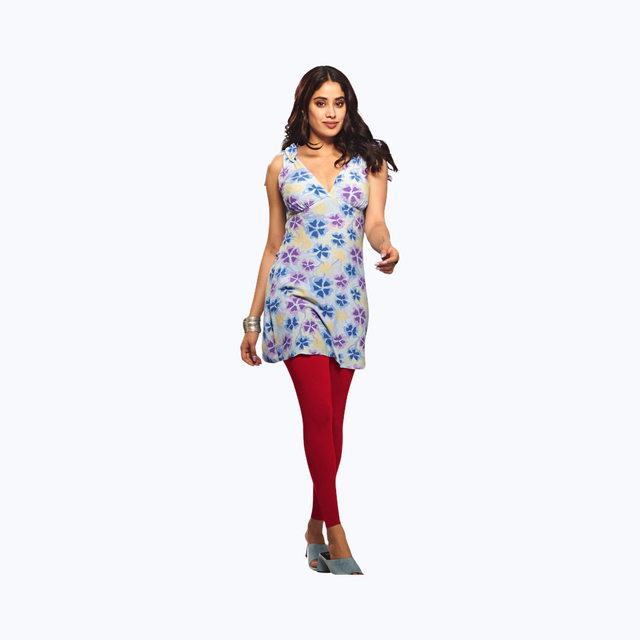 Lyra Women's Leggings Ankle Length | Cotton and Lycra - Free Size
