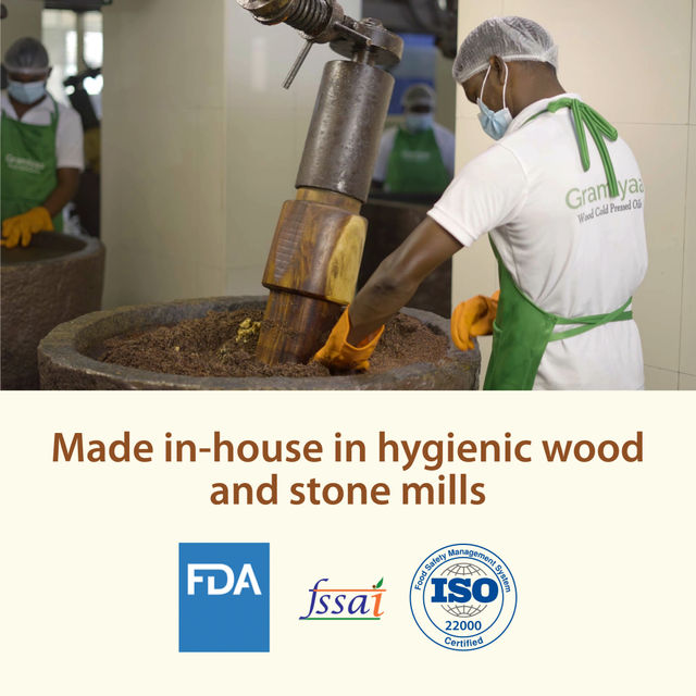 Gramiyaa Mustard - Sarson Oil - Wood Cold Pressed
