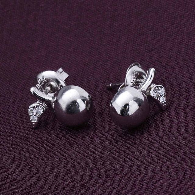 Palmonas Cherry Berry Stud Earrings- 925 Silver