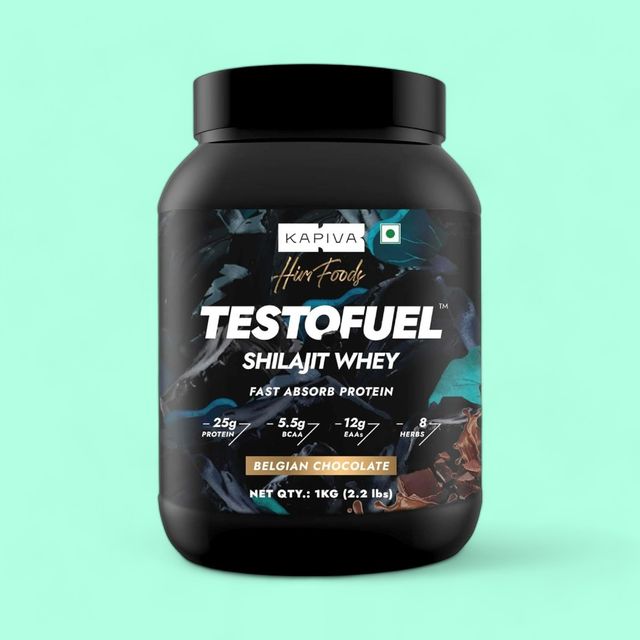 Kapiva Him Foods Testofuel Shilajit Whey Fast Absorb Protein - Chocolate Flavor