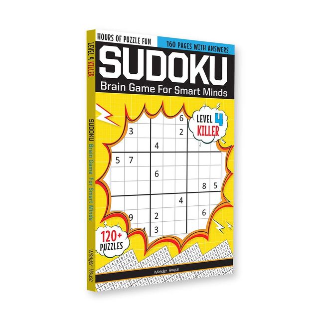 Sudoku - Brain Games For Smart Minds Level 4 Killer Brain Booster Puzzles For Kids 120+ Fun Games