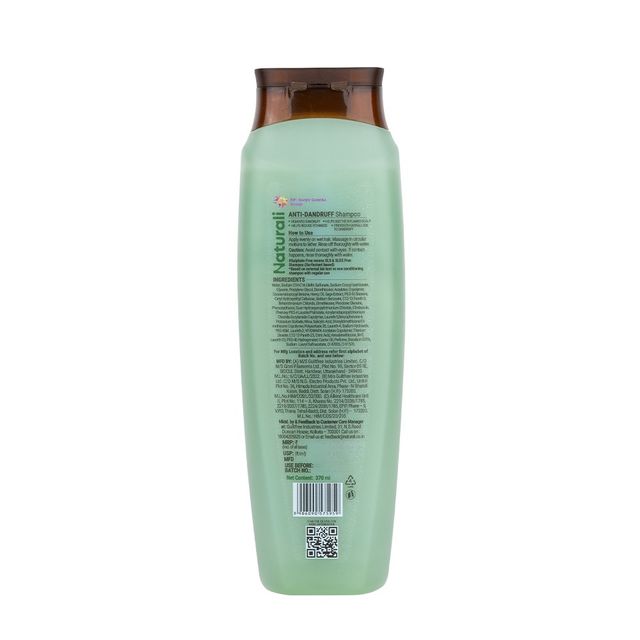 Naturali Anti Dandruff Shampoo | Salicylic Acid Shampoo | No Sulfate No Paraben Shampoo