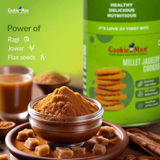 CookieMan Jaggery Ragi Millet Cookies | Sugar-free