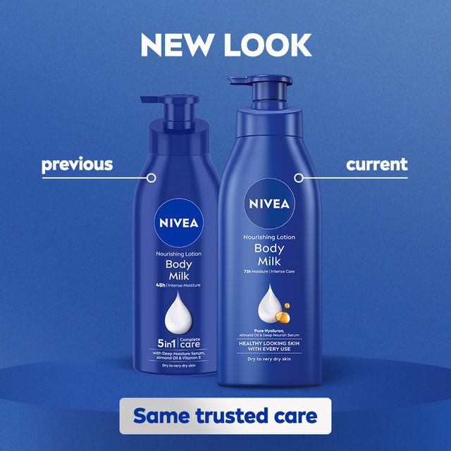 NIVEA Nourishing Body Lotion Body Milk|48 H Moisturization|2X Almond Oil|For Very Dry Skin 600 ml X 2 Combo