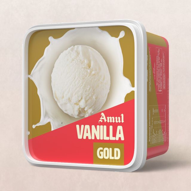 Amul Gold Vanilla Ice Cream(1l) & Dukes Waffy Chocolate Wafer Rolls(250gms) Combo