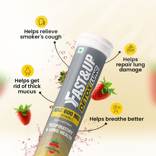 Fast&Up Detox Lung Smoking Cessation - Strawberry Flavour