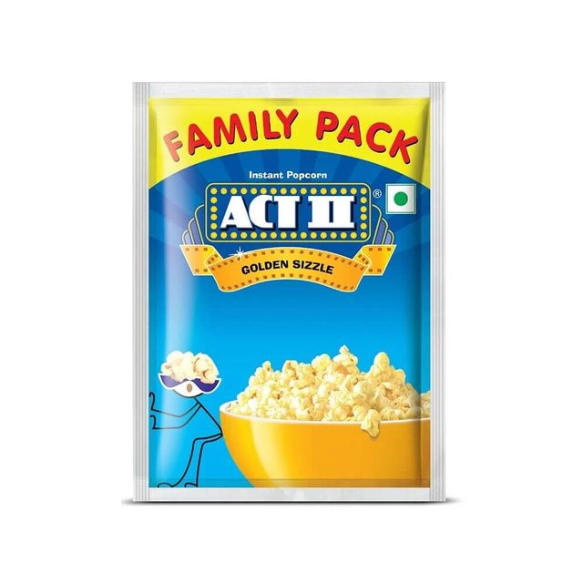 ACT II Instant Popcorn - Golden Sizzle, Family Pack, Hot & Fresh in 3 mins