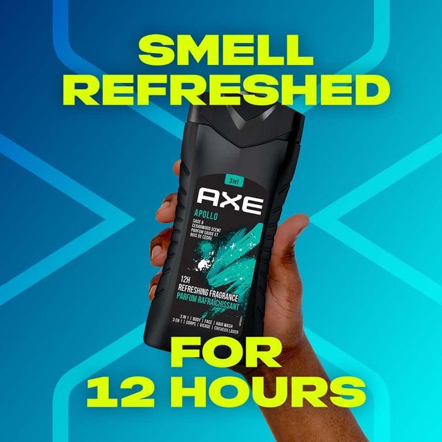 Axe Apollo 3-in-1 Body,Face & Hair Wash | For Men