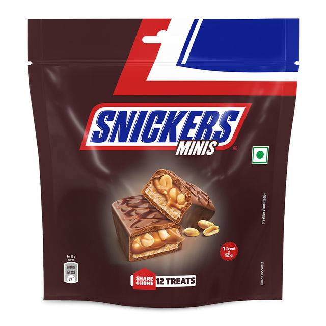 Snickers Miniatures Peanut Filled Valentine's Chocolate Pack 180 g Combo