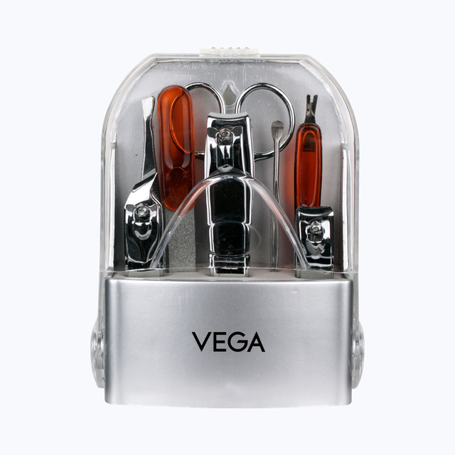 VEGA Manicure Pedicure Set, Nail Scissors Grooming Kit, Pack of 8, (MS-08)