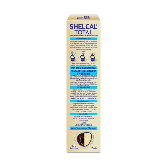 Shelcal Total Vanilla Flavour Powder