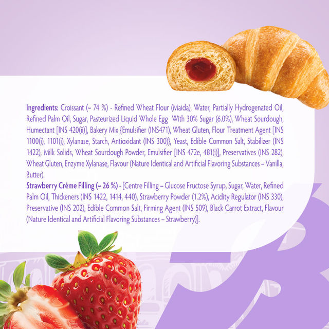 Bauli Moonfils Croissants Strawberry (Egg)