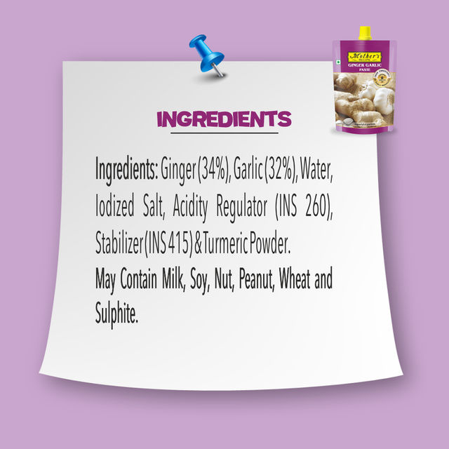 Mother's Recipe Ginger & Garlic Paste 200 g Combo
