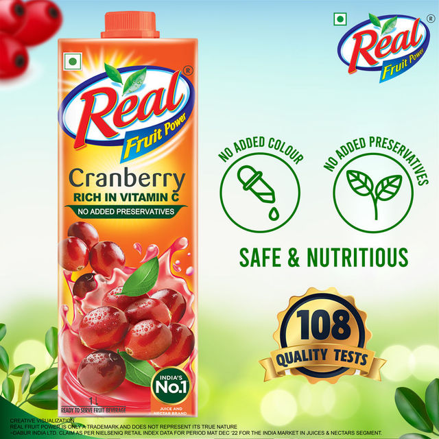 Dabur Real Cranberry Fruit Juice