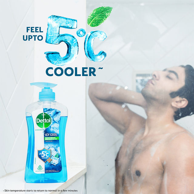 Dettol Body Wash and shower Gel, Icy Cool Pump 500 ml Combo