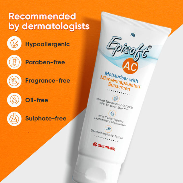 Glenmark Episoft Ac Moisturizer With Sunscreen SPF 30+