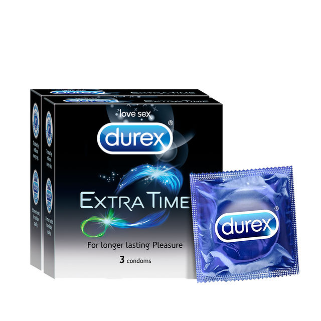 Durex Extra Time Condom (Pack Of 2 Combo)