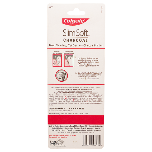 Colgate Slim Soft Charcoal Toothbrush