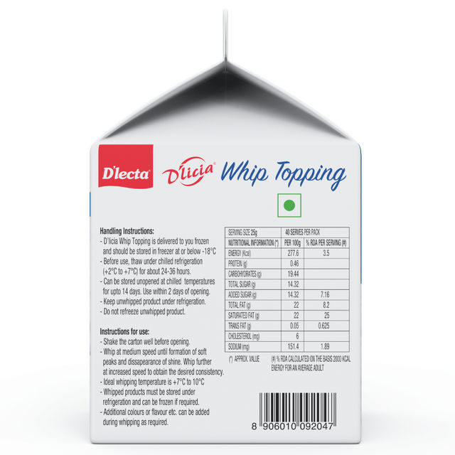 Dlicia Whip Topping Bottle