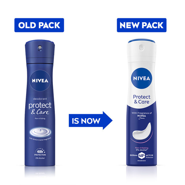 Nivea Women Deodorant Protect Care NonIrritating Protection with Nivea Crme Fragrance