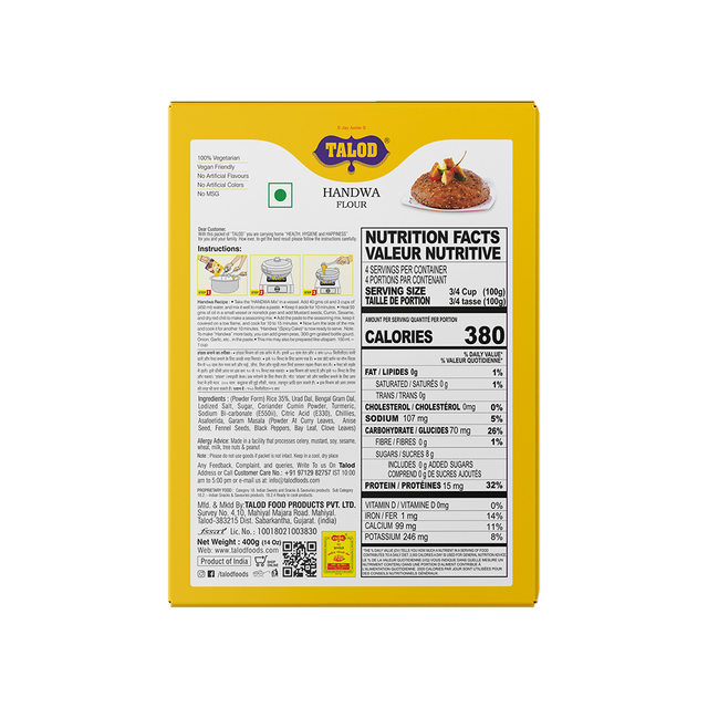 Talod Handwa Flour-Healthy and Tasty