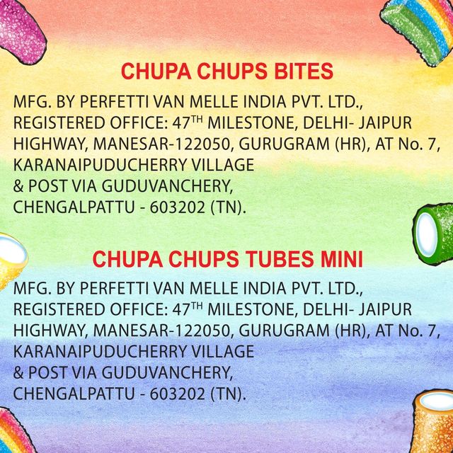 Chupa Chups Assorted flavour Tubes, Jelly, B3G1
