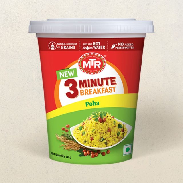 MTR 3 Minute Breakfast - Poha 80 g Combo