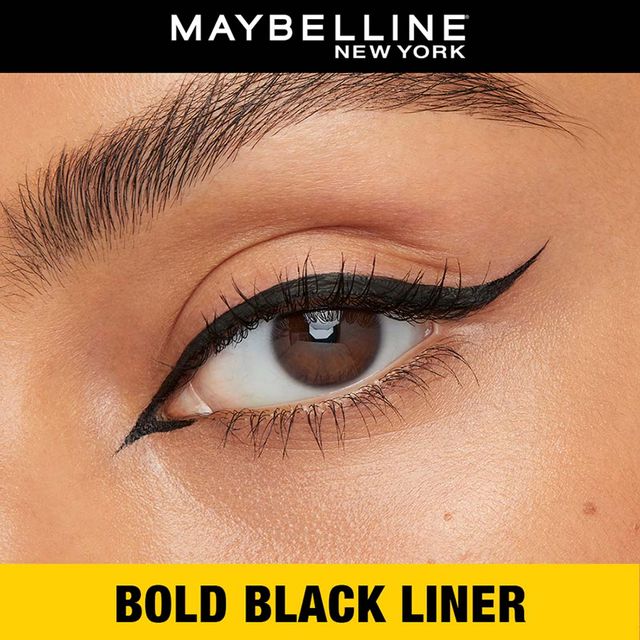 Maybelline New York Colossal Kajal Black Fix With Aloe Vera(0.35gms), Maybelline New York Volume Express Colossal Mascara Waterproof Black(10ml) & Maybelline Eyeliner - Bold Black | Waterproof(1pc) Combo