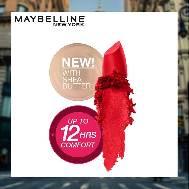 Maybelline New York Color Sensational Creamy Matte Lipstick - 690 Siren In Scarlet